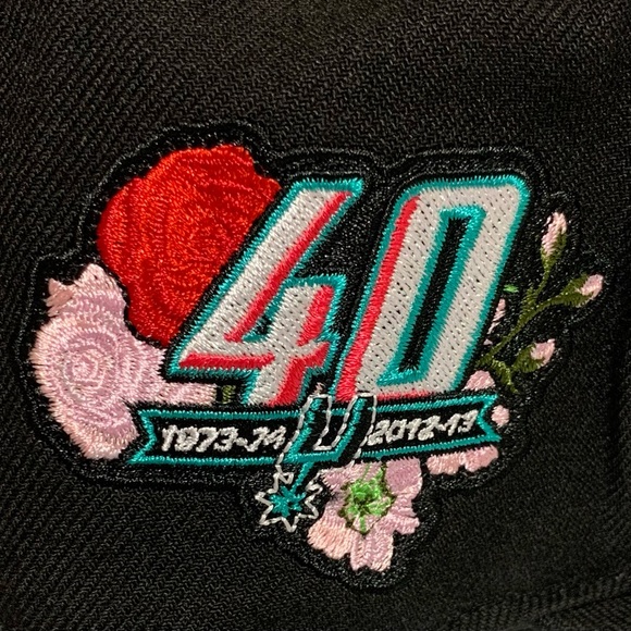 Mitchell & Ness San Antonio Spurs HWC Fitted Hat/Cap-Size 7 1/2 NWT - Picture 7 of 13